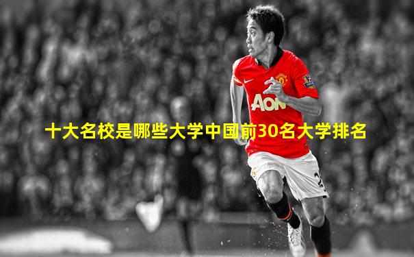 十大名校是哪些大学中国前30名大学排名